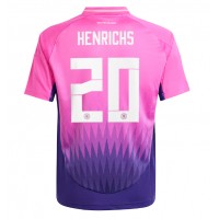 Camiseta Alemania Benjamin Henrichs #20 Segunda Equipación Replica Eurocopa 2024 mangas cortas
